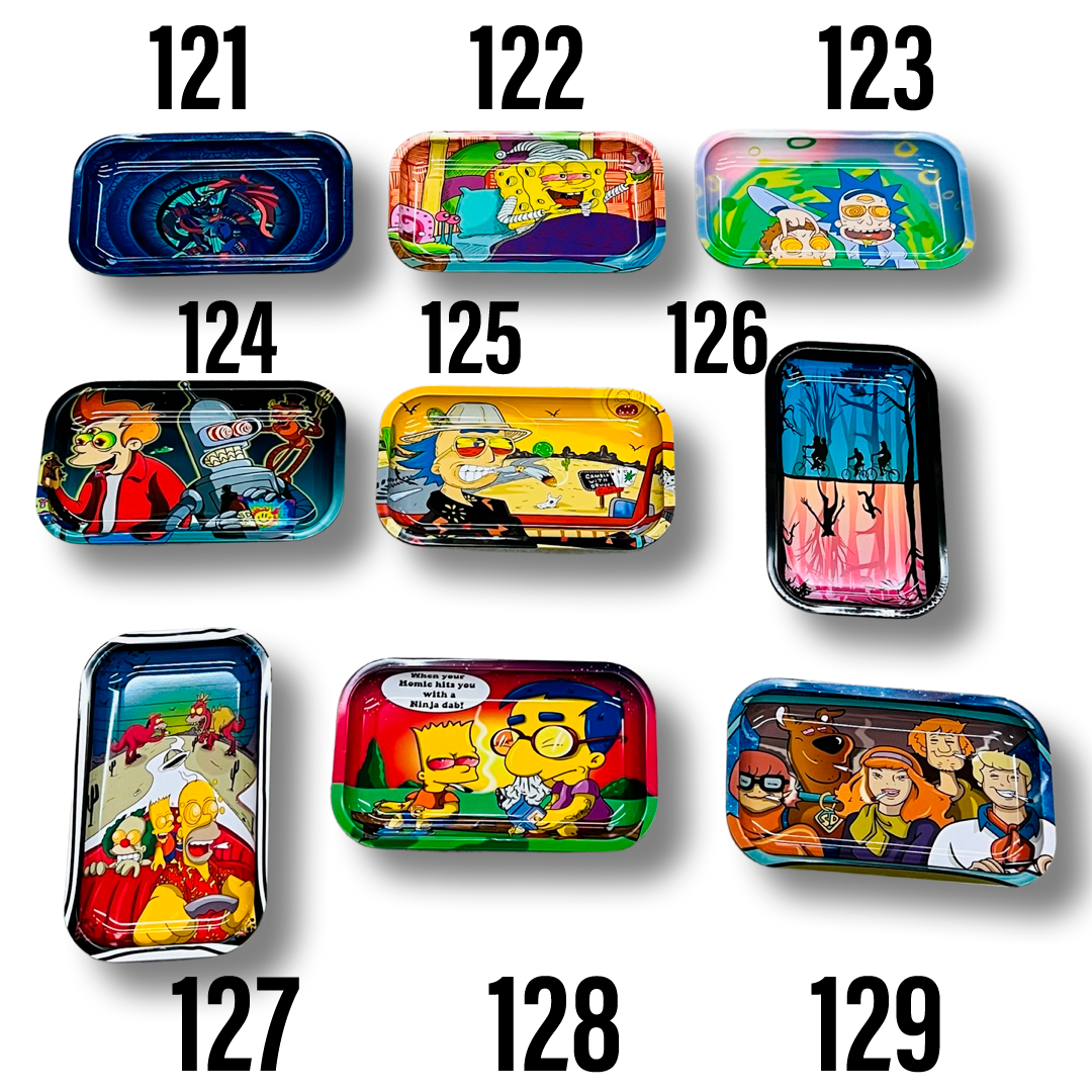 Medium Metal Tray- Back and Front- With 3D cover