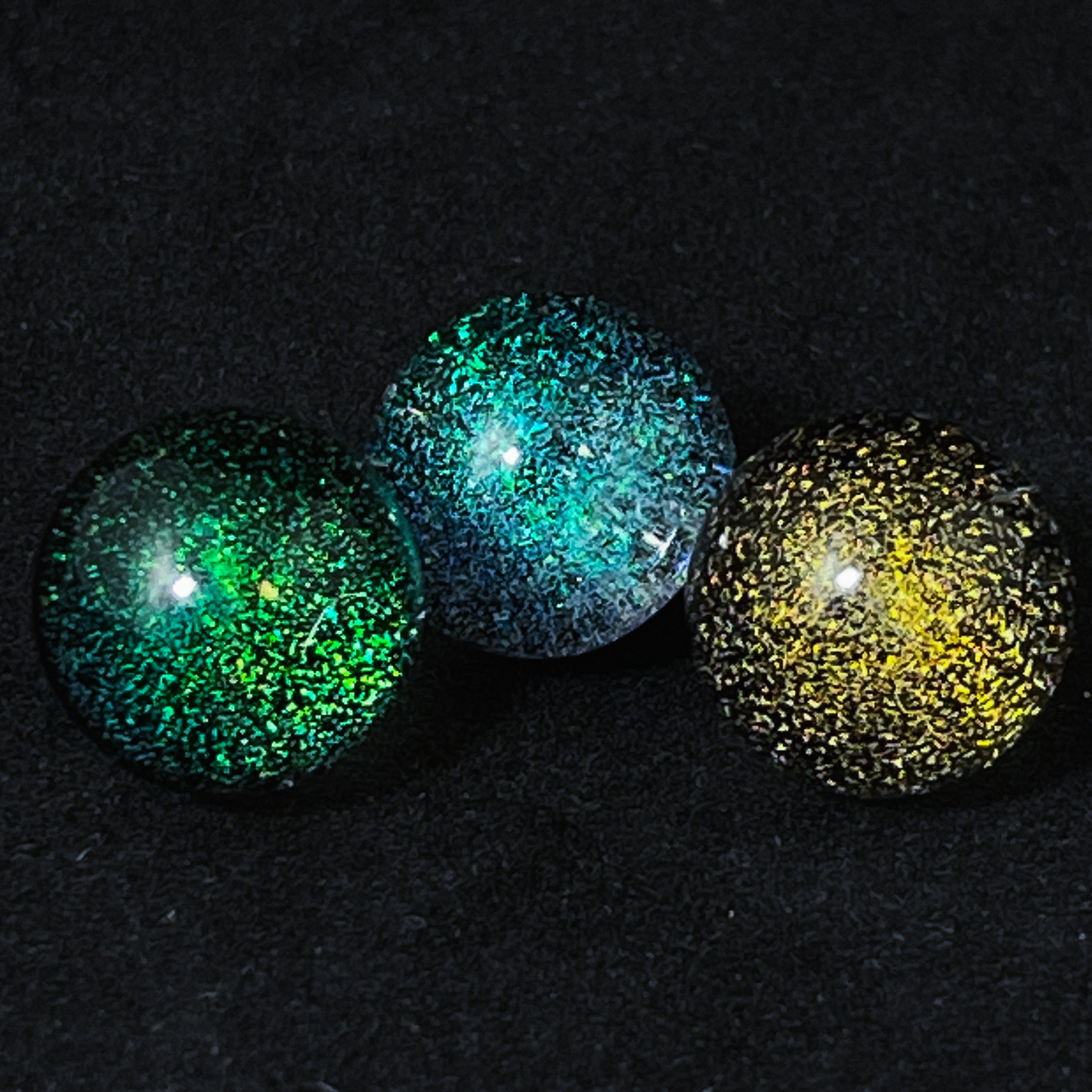 Dichroic Bling Slurp Stopper Bead - 14mm