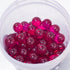Real Ruby Dab Beads - pair of 2