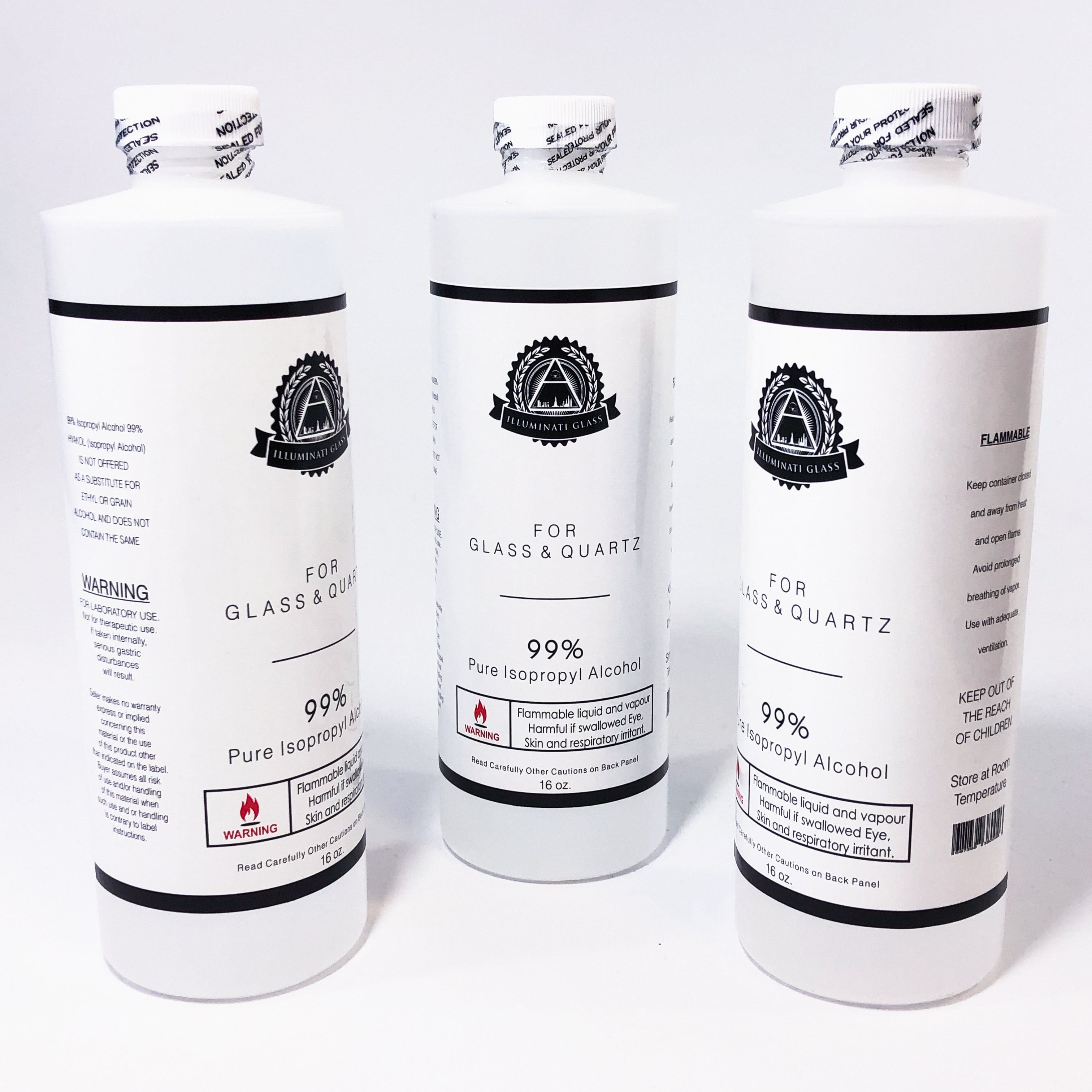 99% Isopropyl Alcohol - Glass & Quartz Cleaner