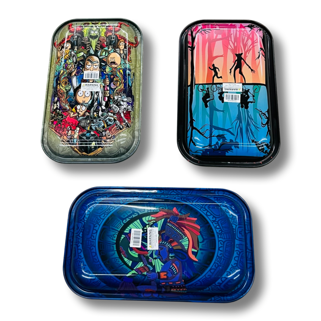 Medium Metal Tray- Back and Front- With 3D cover